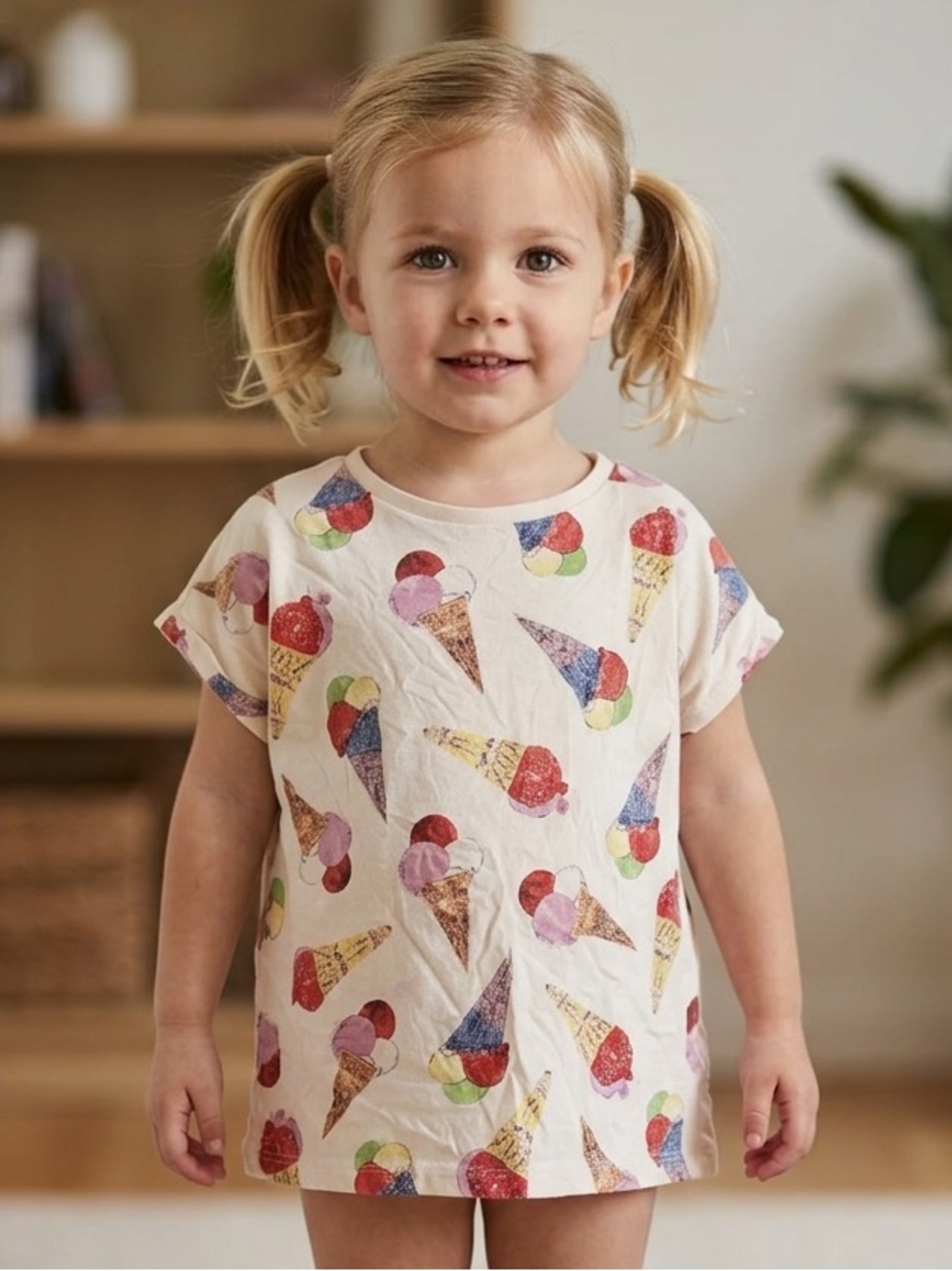 Andy Warhol Kids Ice Cream Print Tee - Cream size 7-8